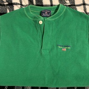 polo ralph lauren green henley